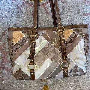 Coach patchwork shoulder bag